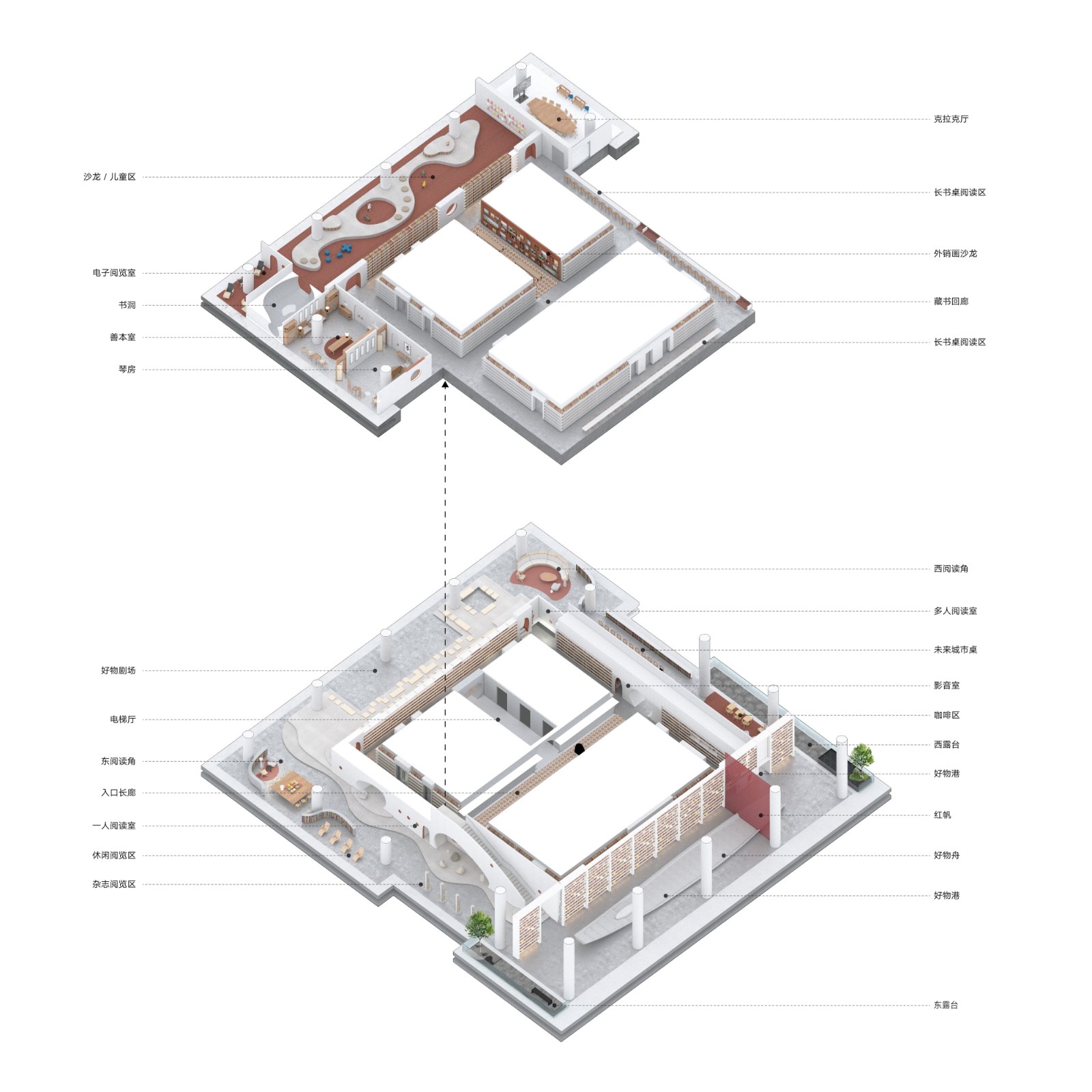 BIM建筑|朝彻书屋——一个抽象的港口城市 / Wutopia Lab BIM建筑|朝彻书屋——一个抽象的港口城市 / Wutopia Lab