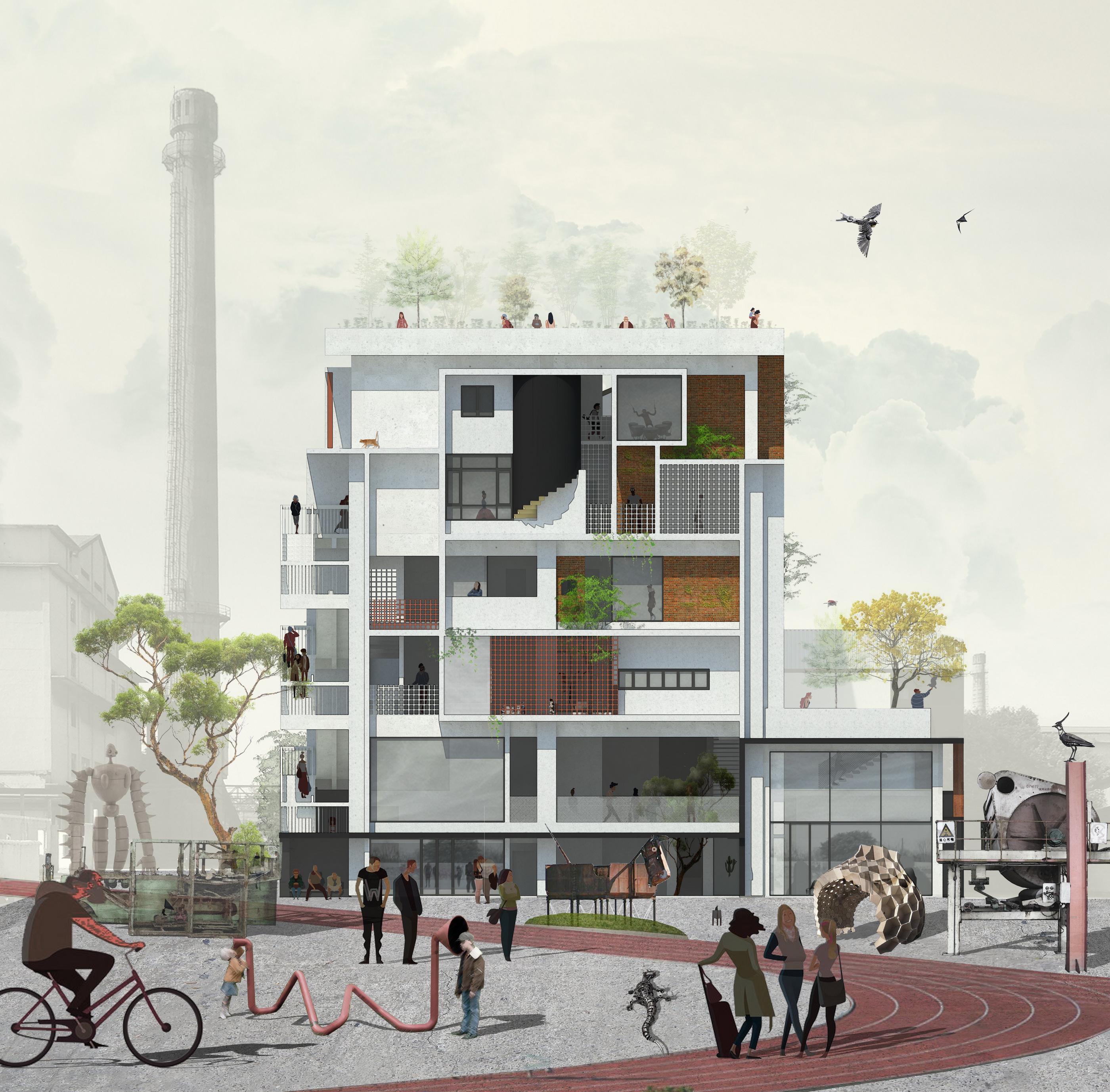 BIM建筑|紫泥十二门无界社区 / 扉建筑 BIM建筑|紫泥十二门无界社区 / 扉建筑