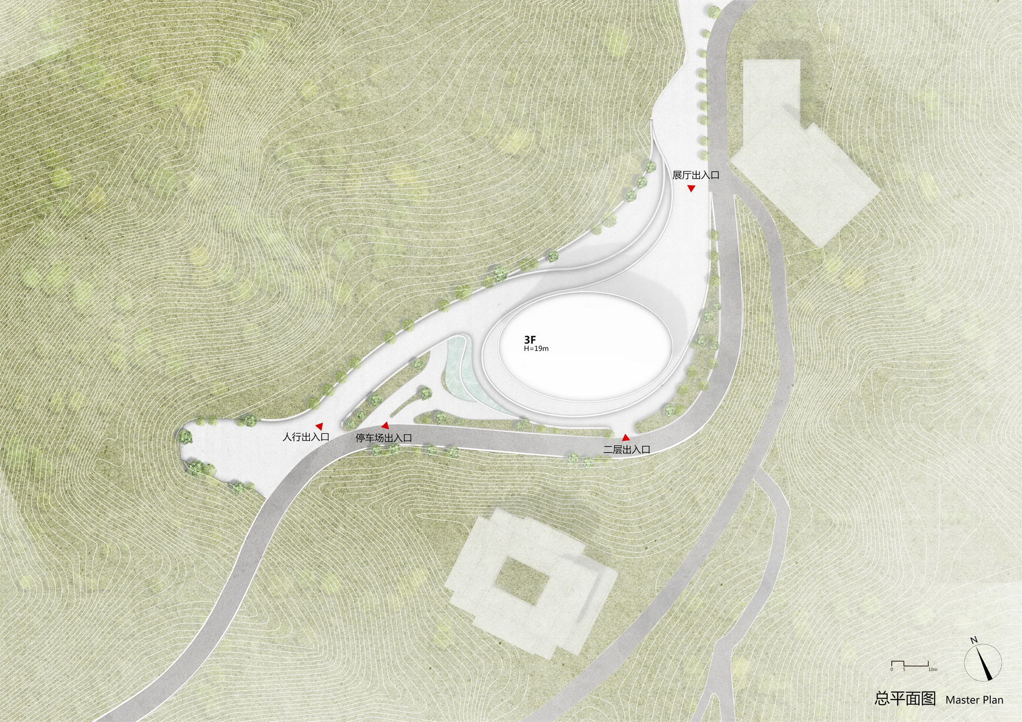 BIM建筑|“融于自然,地景之上”——江西虔心小镇展厅设计 / GWP Architects BIM建筑|“融于自然,地景之上”——江西虔心小镇展厅设计 / GWP Architects