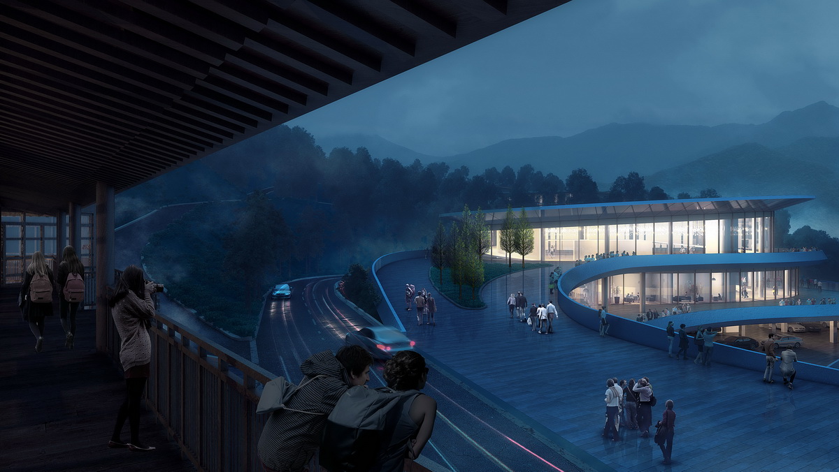 BIM建筑|“融于自然,地景之上”——江西虔心小镇展厅设计 / GWP Architects BIM建筑|“融于自然,地景之上”——江西虔心小镇展厅设计 / GWP Architects
