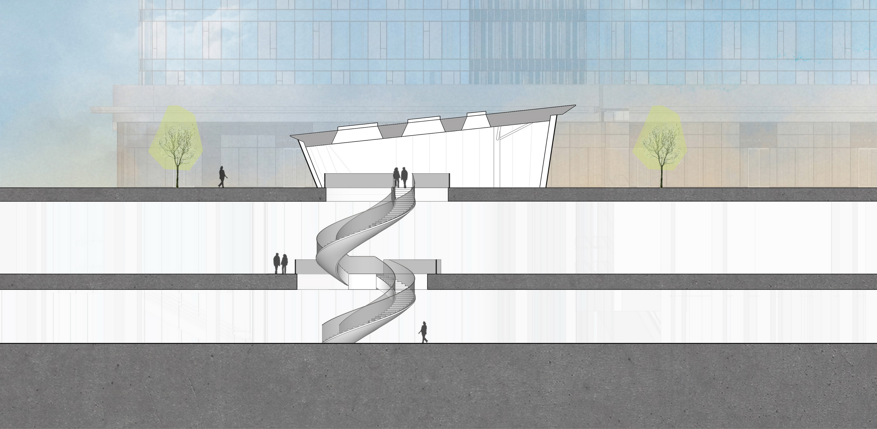 BIM建筑|上海虹桥首个当代艺术馆:一只“机翼”,跳脱于方盒子城市肌理 / 三益设计 BIM建筑|上海虹桥首个当代艺术馆:一只“机翼”,跳脱于方盒子城市肌理 / 三益设计