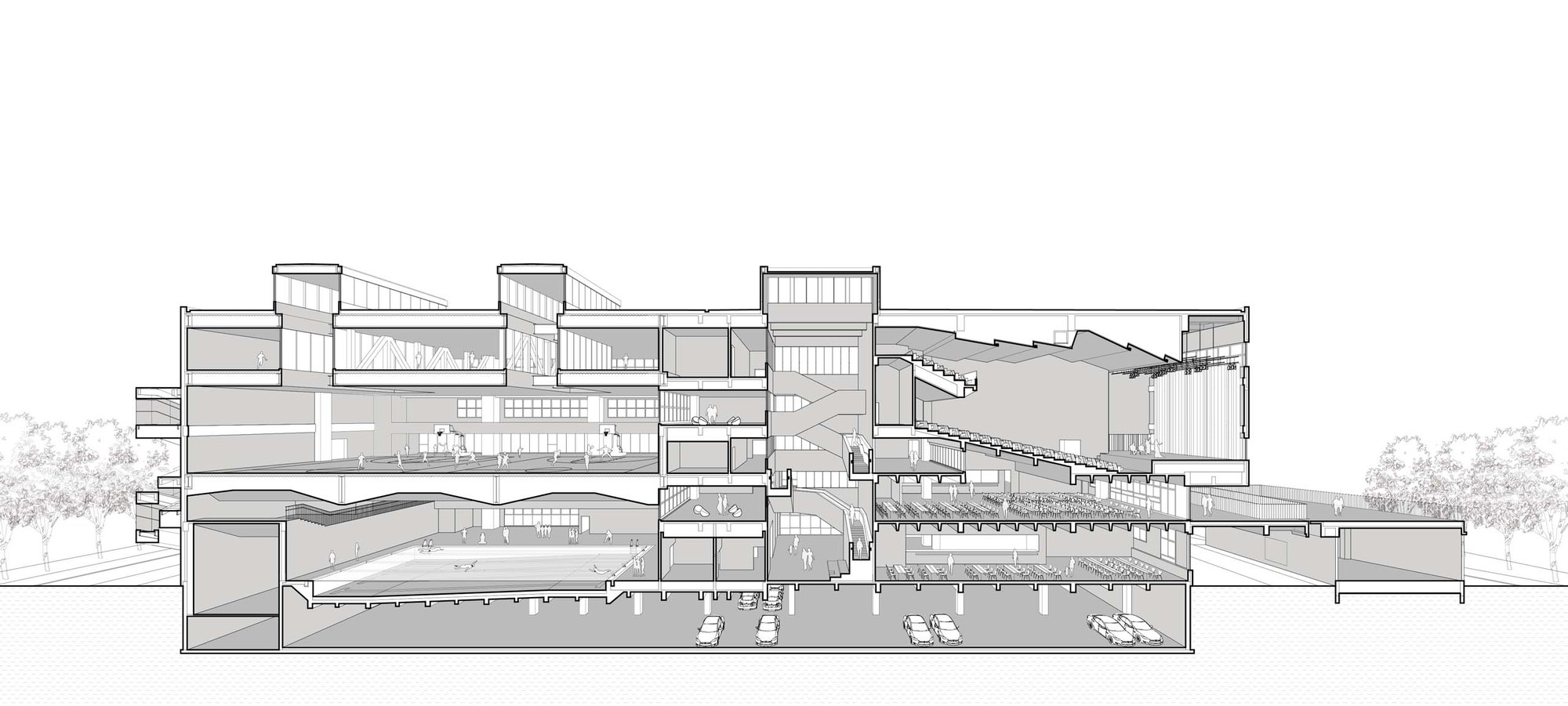 BIM建筑|华东师范大学第二附属中学前滩学校及冰厂田前滩幼儿园 / 致正建筑工作室+大正建筑事务所 BIM建筑|华东师范大学第二附属中学前滩学校及冰厂田前滩幼儿园 / 致正建筑工作室+大正建筑事务所
