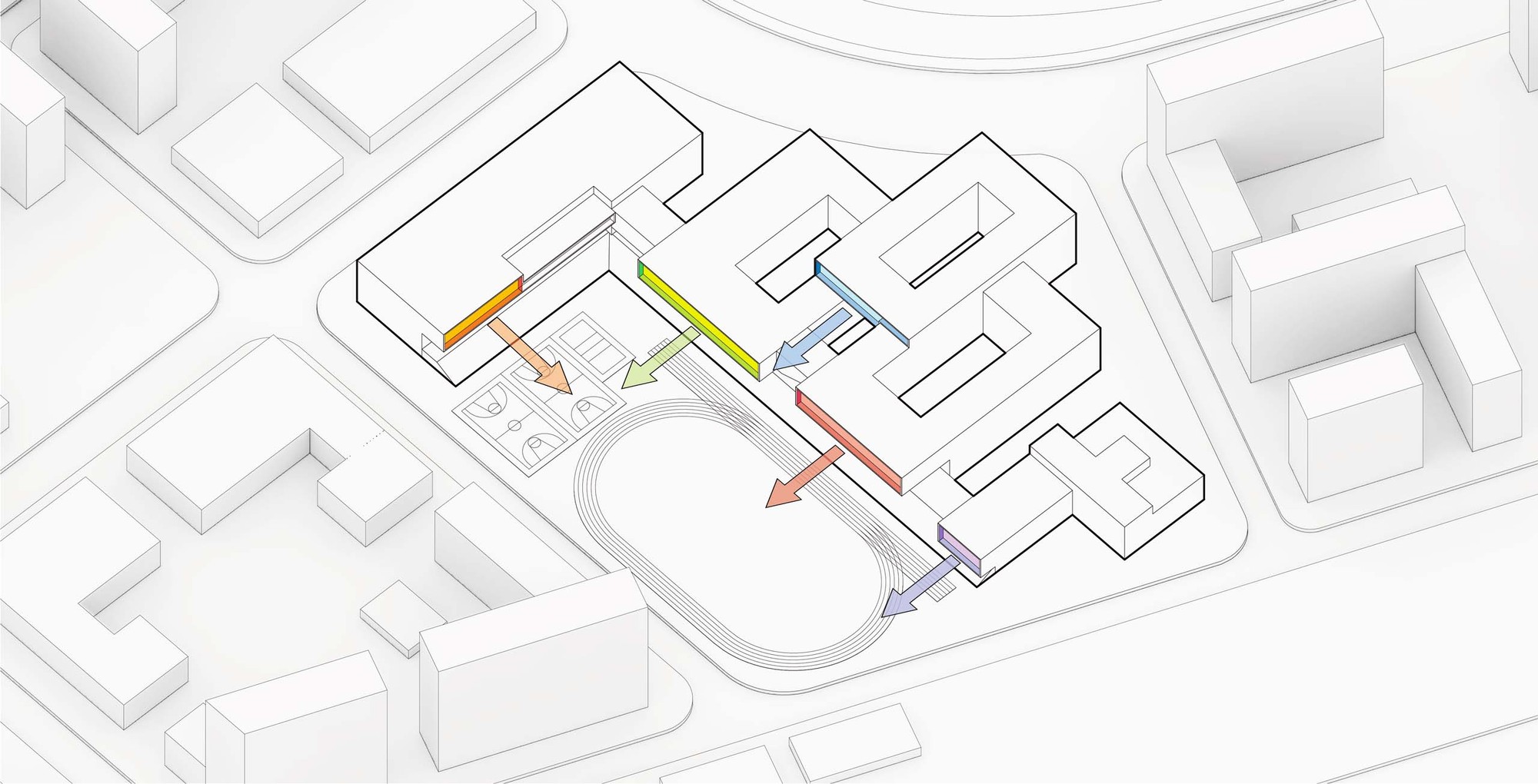BIM建筑|华东师范大学第二附属中学前滩学校及冰厂田前滩幼儿园 / 致正建筑工作室+大正建筑事务所 BIM建筑|华东师范大学第二附属中学前滩学校及冰厂田前滩幼儿园 / 致正建筑工作室+大正建筑事务所