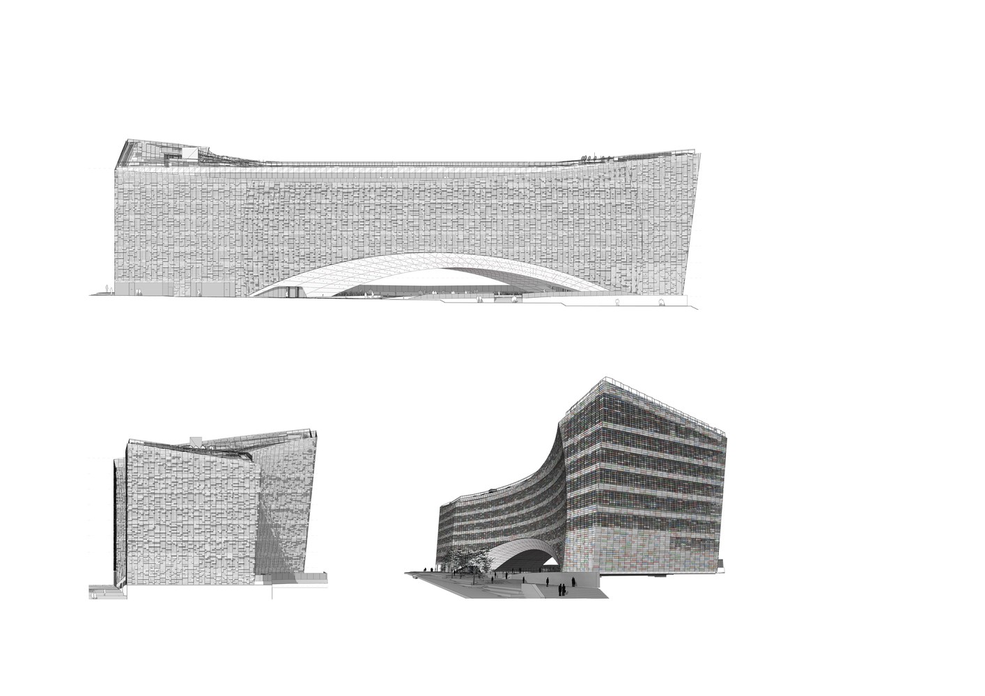 BIM建筑|挪威事务所Snøhetta将雪一般的建筑搬到了巴黎 | 世界报巴黎总部 BIM建筑|挪威事务所Snøhetta将雪一般的建筑搬到了巴黎 | 世界报巴黎总部