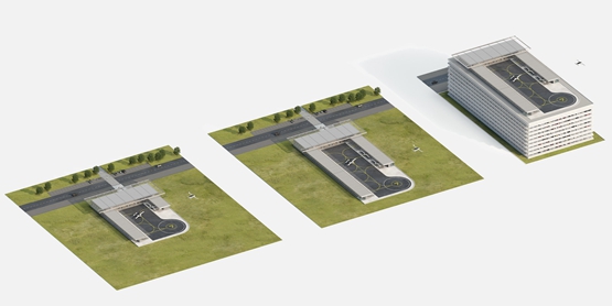 BIM建筑|利厄姆开发城市“飞行出租车机场” BIM建筑|利厄姆开发城市“飞行出租车机场”