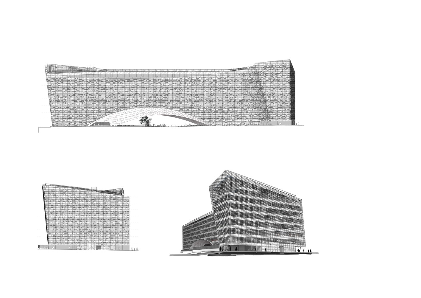 BIM建筑|挪威事务所Snøhetta将雪一般的建筑搬到了巴黎 | 世界报巴黎总部 BIM建筑|挪威事务所Snøhetta将雪一般的建筑搬到了巴黎 | 世界报巴黎总部