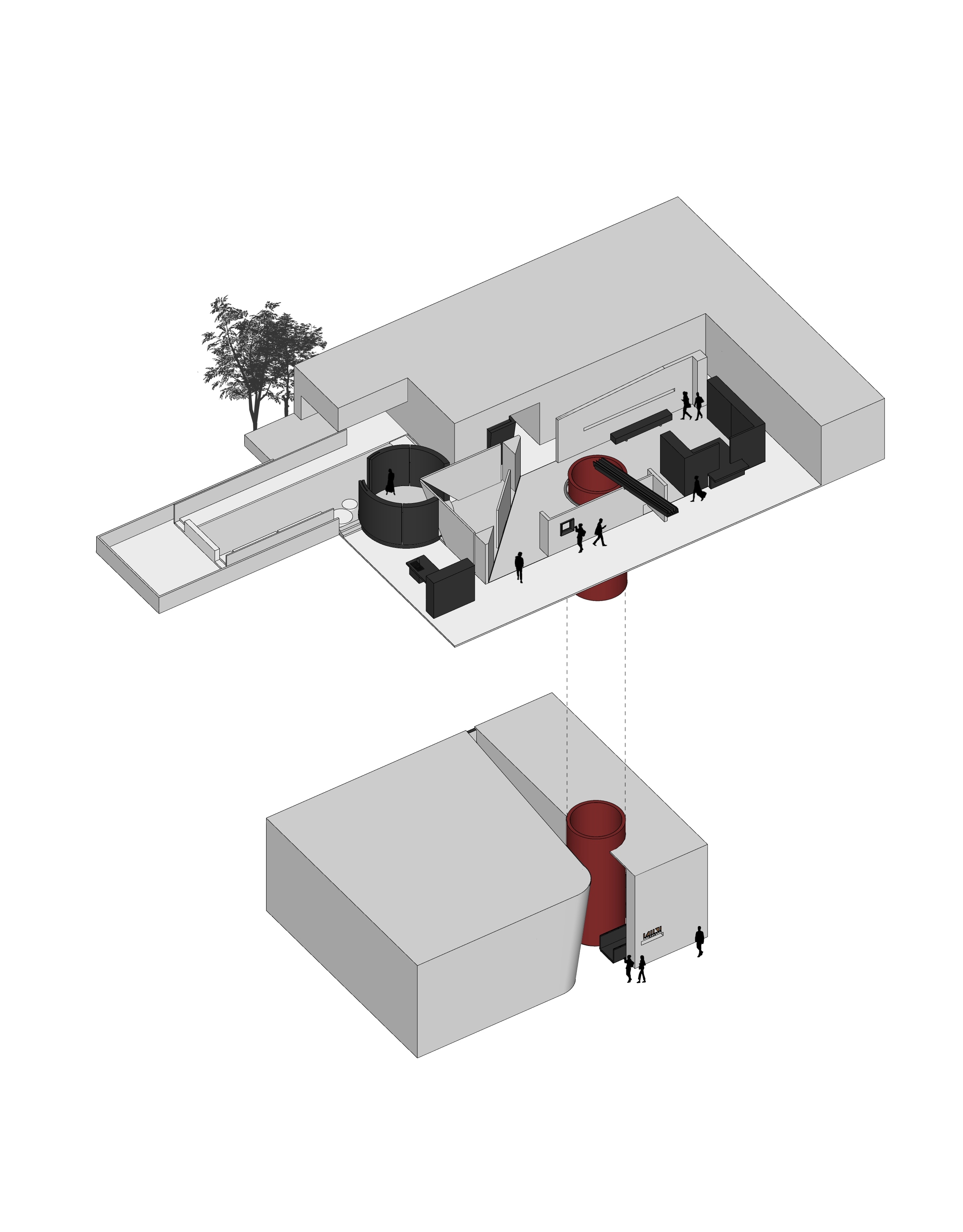 BIM建筑|麦蒙服饰办公前厅,自然奇趣 / 正方良行设计 BIM建筑|麦蒙服饰办公前厅,自然奇趣 / 正方良行设计