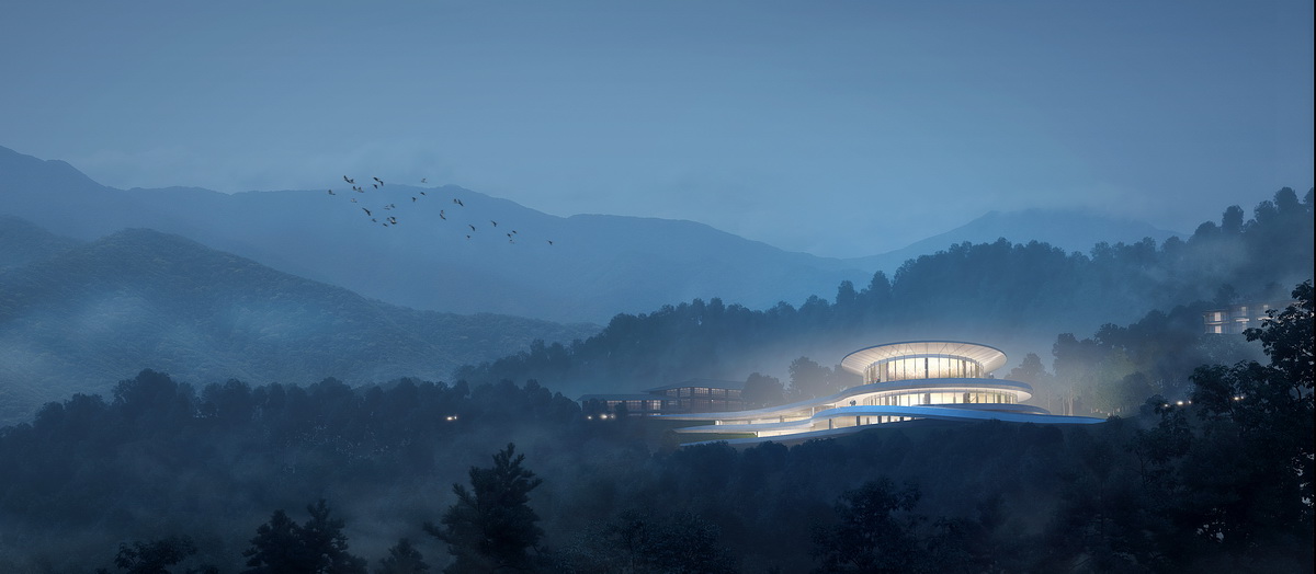 BIM建筑|“融于自然,地景之上”——江西虔心小镇展厅设计 / GWP Architects BIM建筑|“融于自然,地景之上”——江西虔心小镇展厅设计 / GWP Architects