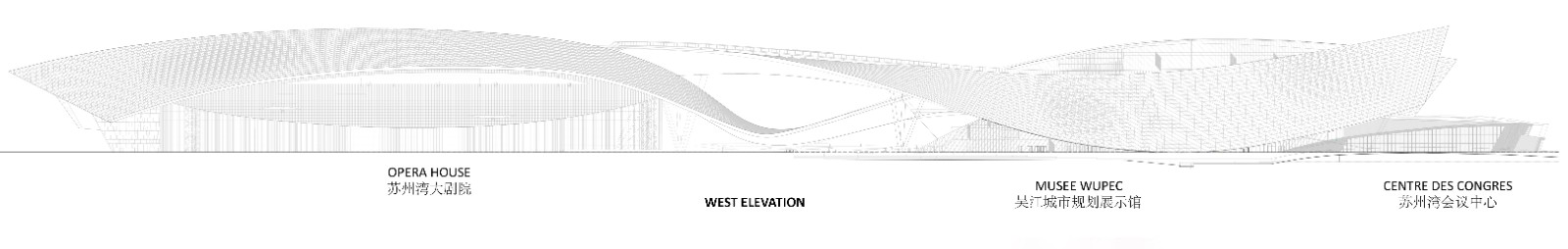 BIM建筑|苏州湾大剧院:太湖之畔的“飘带” / 克里斯蒂安·德·包赞巴克 BIM建筑|苏州湾大剧院:太湖之畔的“飘带” / 克里斯蒂安·德·包赞巴克