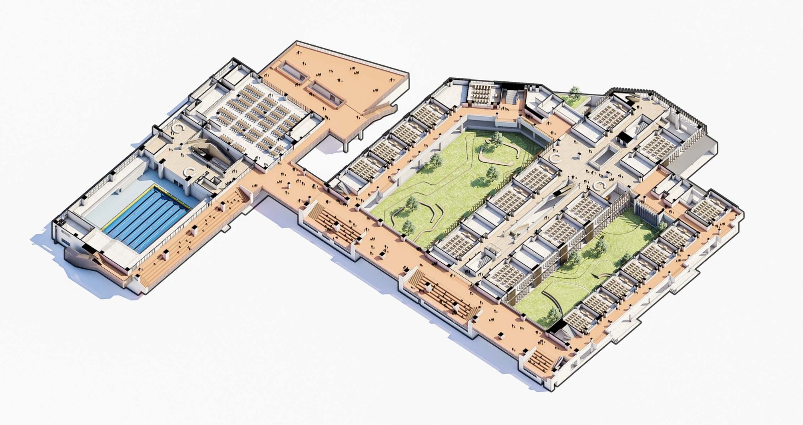 BIM建筑|华东师范大学第二附属中学前滩学校及冰厂田前滩幼儿园 / 致正建筑工作室+大正建筑事务所 BIM建筑|华东师范大学第二附属中学前滩学校及冰厂田前滩幼儿园 / 致正建筑工作室+大正建筑事务所