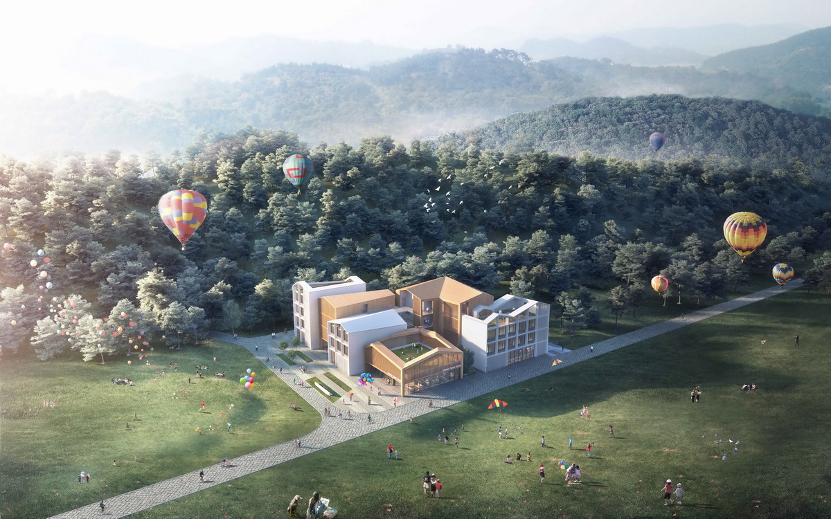 BIM建筑|杭州临安·风之谷户外自然学校 / GWP Architects BIM建筑|杭州临安·风之谷户外自然学校 / GWP Architects