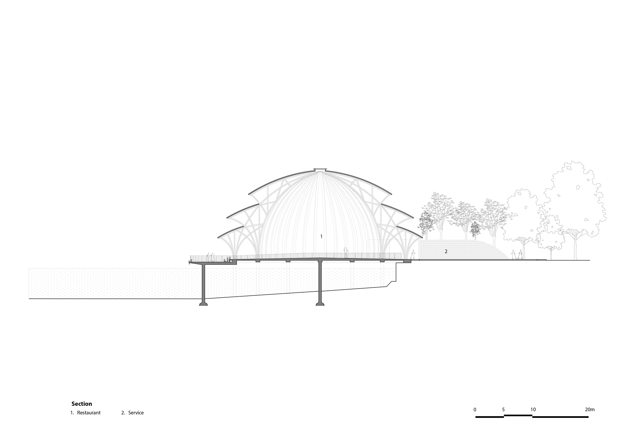 BIM建筑|维达纳受蕴餐厅,模块化竹制架构 / 武重义建筑事务所 BIM建筑|维达纳受蕴餐厅,模块化竹制架构 / 武重义建筑事务所