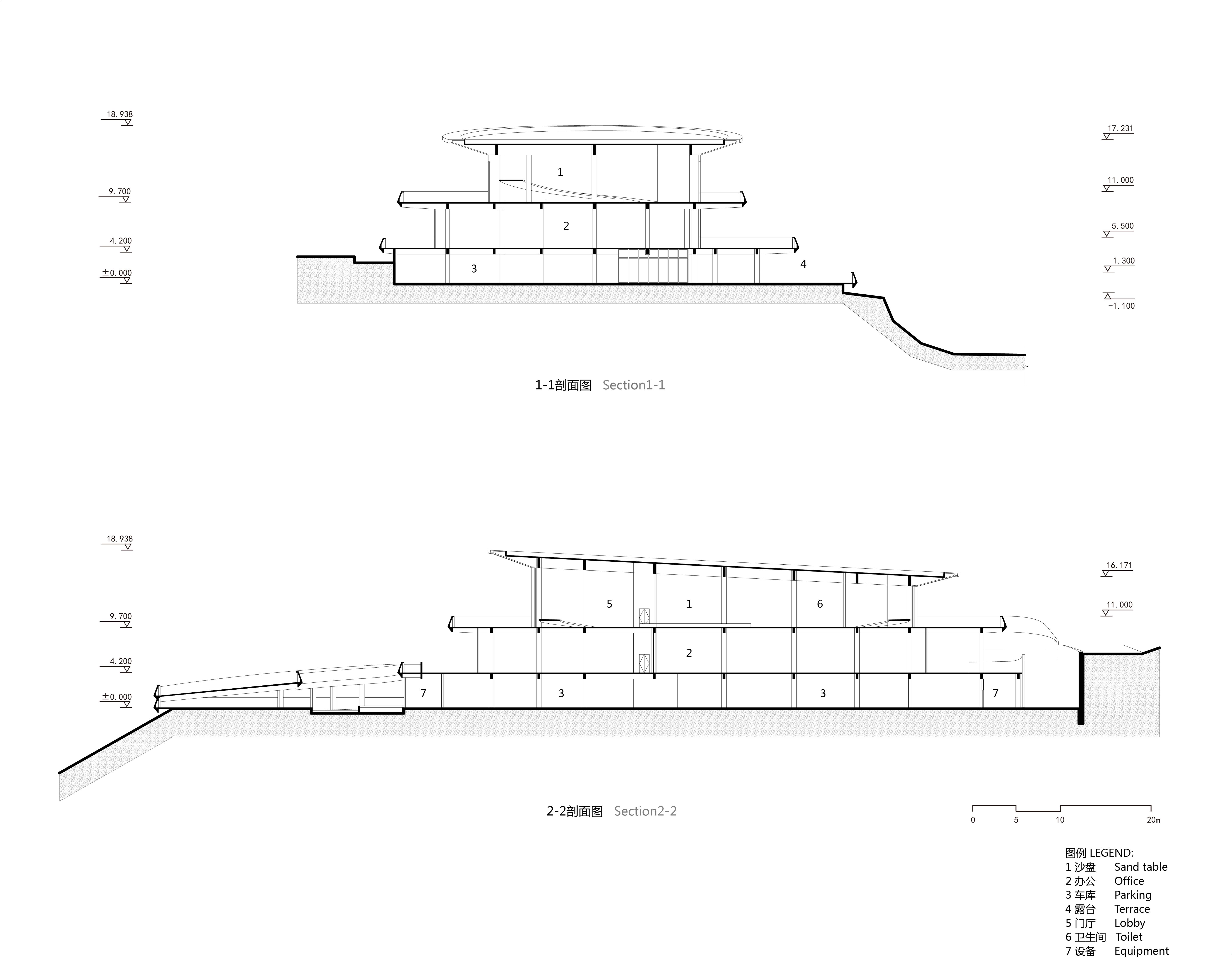 BIM建筑|“融于自然,地景之上”——江西虔心小镇展厅设计 / GWP Architects BIM建筑|“融于自然,地景之上”——江西虔心小镇展厅设计 / GWP Architects