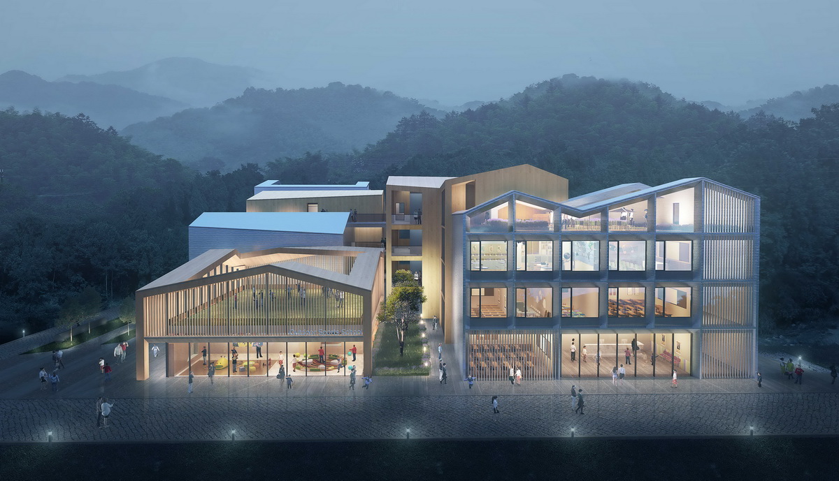 BIM建筑|杭州临安·风之谷户外自然学校 / GWP Architects BIM建筑|杭州临安·风之谷户外自然学校 / GWP Architects