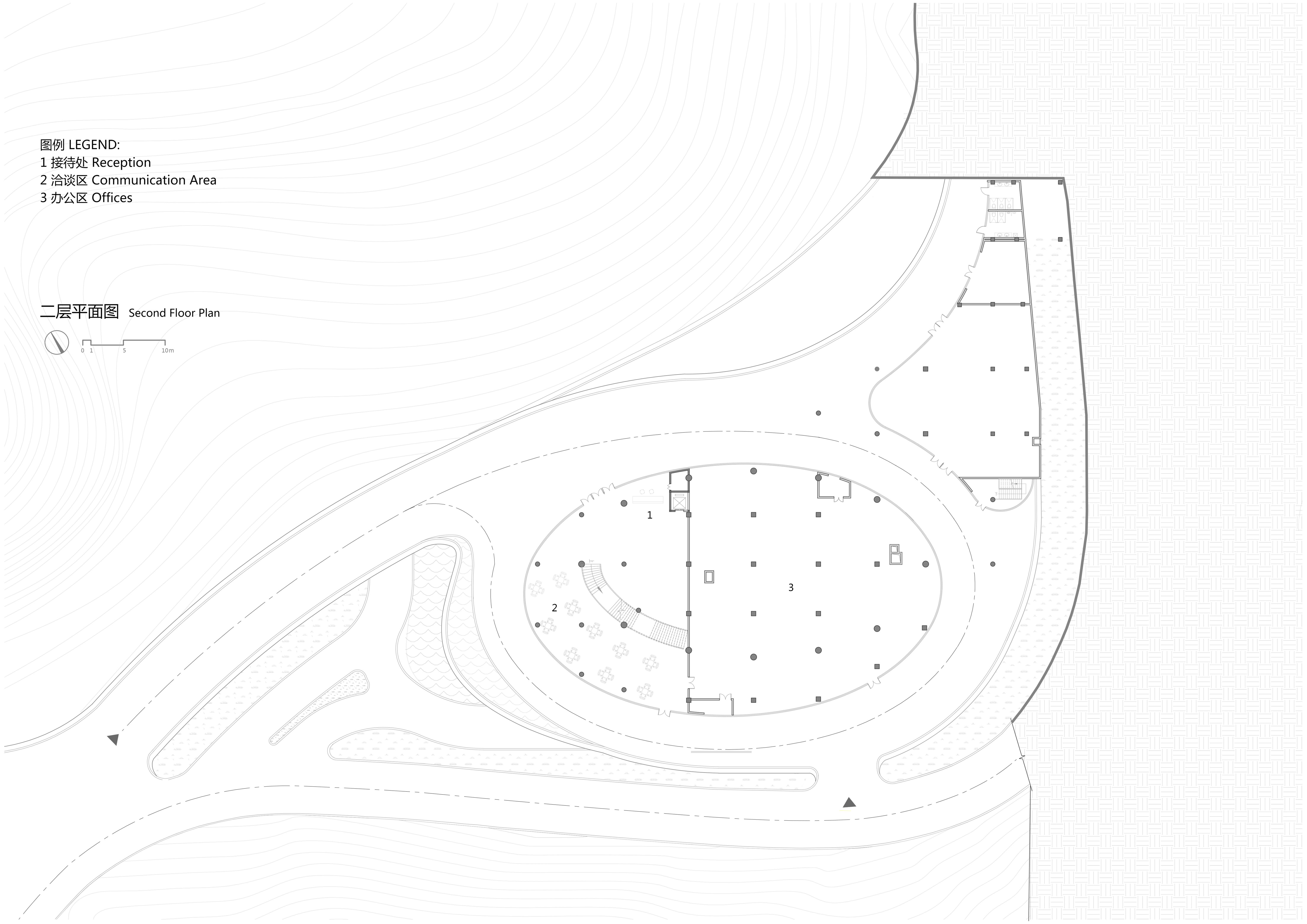 BIM建筑|“融于自然,地景之上”——江西虔心小镇展厅设计 / GWP Architects BIM建筑|“融于自然,地景之上”——江西虔心小镇展厅设计 / GWP Architects