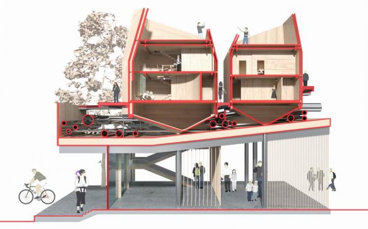BIM建筑|2020基准杯二等奖 | 改造城中村的新思路 打造横向形态的超级寓所 BIM建筑|2020基准杯二等奖 | 改造城中村的新思路 打造横向形态的超级寓所