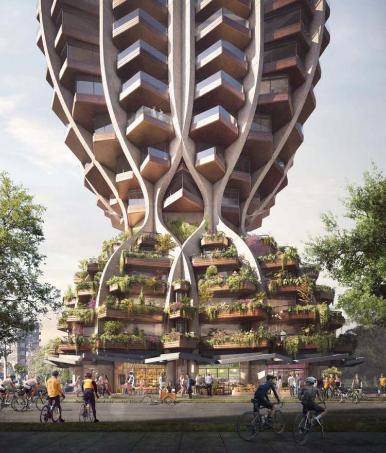 BIM建筑|Heatherwick公布“温哥华双子塔”方案,曲线扭转塔楼 BIM建筑|Heatherwick公布“温哥华双子塔”方案,曲线扭转塔楼
