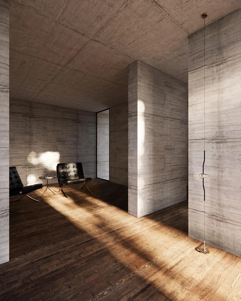 BIM建筑|森林住宅,如巨石般厚重 / Marte Marte Architects BIM建筑|森林住宅,如巨石般厚重 / Marte Marte Architects
