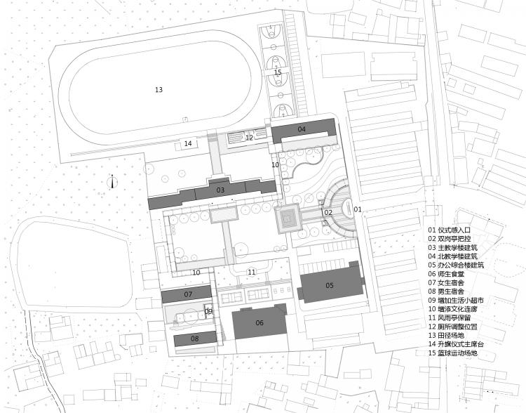 BIM建筑|乡村振兴之乡镇中学改造-全椒县新锐古河中学 / 上海思序建筑规划设计 BIM建筑|乡村振兴之乡镇中学改造-全椒县新锐古河中学 / 上海思序建筑规划设计
