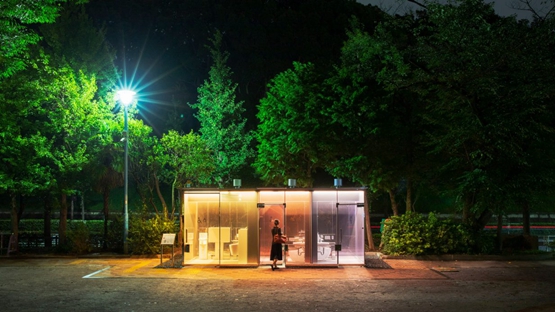 BIM建筑|坂茂在东京设计透明的公共厕所 BIM建筑|坂茂在东京设计透明的公共厕所