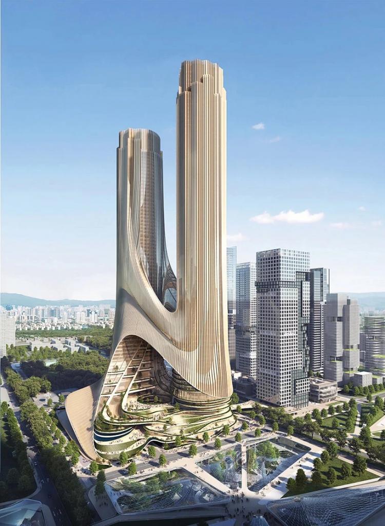 BIM建筑|扎哈事务所新作“深圳湾超级总部基地‘C塔’”:多维垂直城市 BIM建筑|扎哈事务所新作“深圳湾超级总部基地‘C塔’”:多维垂直城市