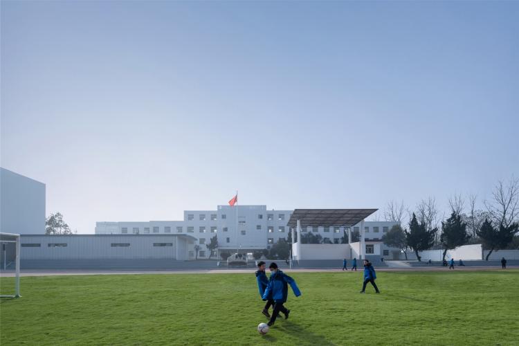 BIM建筑|乡村振兴之乡镇中学改造-全椒县新锐古河中学 / 上海思序建筑规划设计 BIM建筑|乡村振兴之乡镇中学改造-全椒县新锐古河中学 / 上海思序建筑规划设计