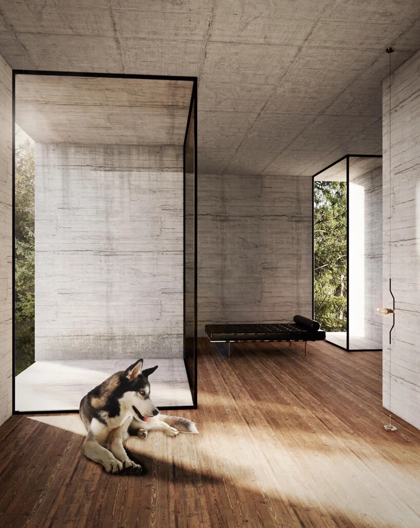 BIM建筑|森林住宅,如巨石般厚重 / Marte Marte Architects BIM建筑|森林住宅,如巨石般厚重 / Marte Marte Architects