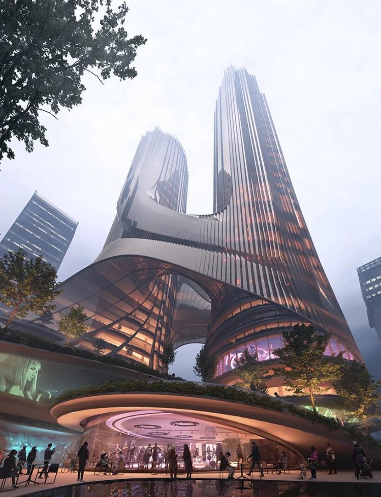 BIM建筑|扎哈事务所新作“深圳湾超级总部基地‘C塔’”:多维垂直城市 BIM建筑|扎哈事务所新作“深圳湾超级总部基地‘C塔’”:多维垂直城市