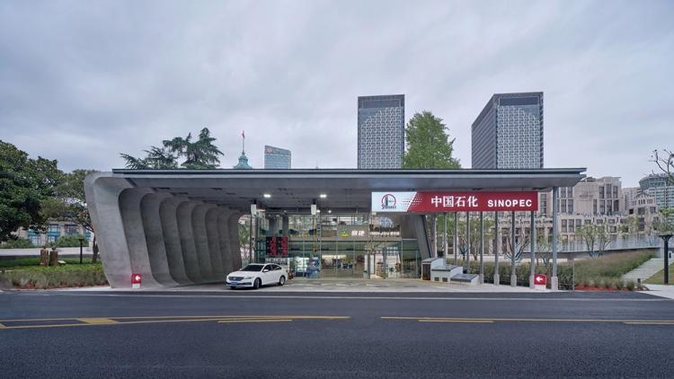 BIM建筑|上海苏州河中石化加油站改造 / 同济原作设计工作室 BIM建筑|上海苏州河中石化加油站改造 / 同济原作设计工作室