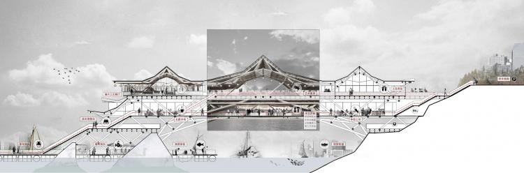 BIM建筑|2019基准杯二等奖 | 用传统木拱桥工艺搭建水岸工艺馆 BIM建筑|2019基准杯二等奖 | 用传统木拱桥工艺搭建水岸工艺馆