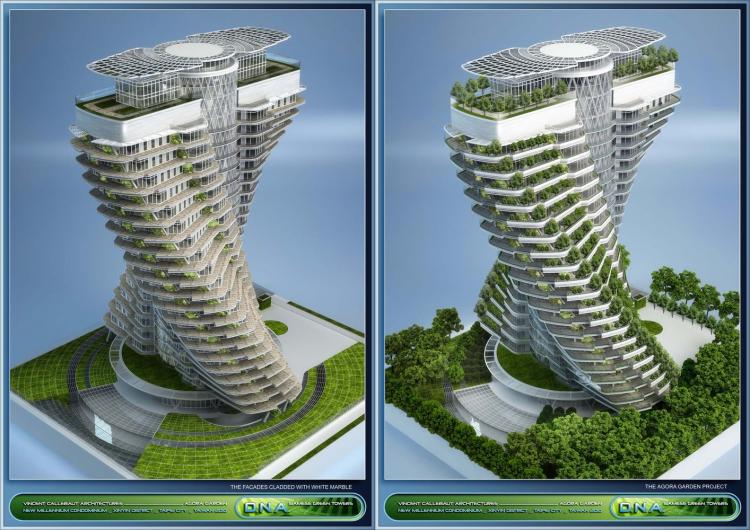 BIM建筑|陶朱隐园,反全球变暖+低碳生态住宅 / Vincent Callebaut Architectures BIM建筑|陶朱隐园,反全球变暖+低碳生态住宅 / Vincent Callebaut Architectures