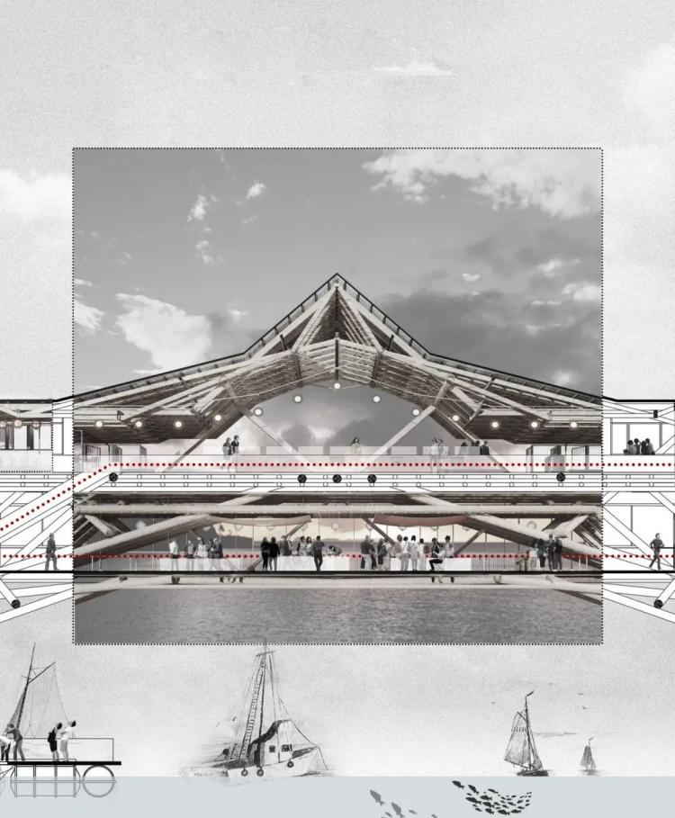BIM建筑|2019基准杯二等奖 | 用传统木拱桥工艺搭建水岸工艺馆 BIM建筑|2019基准杯二等奖 | 用传统木拱桥工艺搭建水岸工艺馆