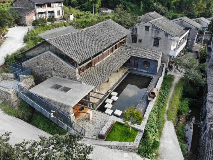 BIM建筑|小岙中通文化驿站:古朴村落中悠然而居 / 众生设计 BIM建筑|小岙中通文化驿站:古朴村落中悠然而居 / 众生设计