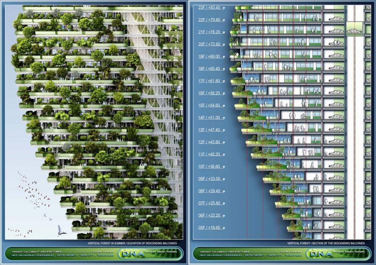 BIM建筑|陶朱隐园,反全球变暖+低碳生态住宅 / Vincent Callebaut Architectures BIM建筑|陶朱隐园,反全球变暖+低碳生态住宅 / Vincent Callebaut Architectures