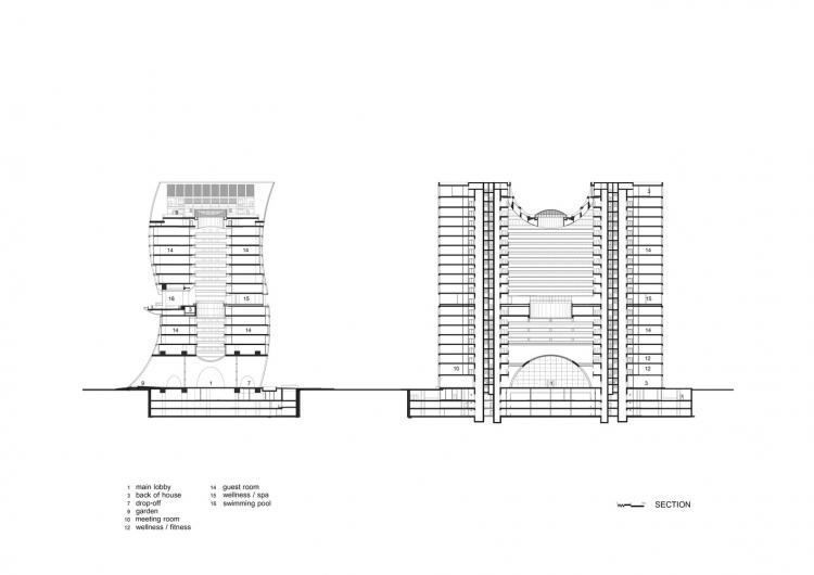 BIM建筑|辛德霍恩凯宾斯基酒店,在城市绿地中“跳舞” / Plan Architect BIM建筑|辛德霍恩凯宾斯基酒店,在城市绿地中“跳舞” / Plan Architect