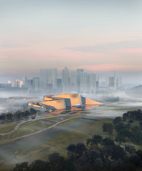 BIM建筑|深圳自然历史博物馆模仿河流的流动 BIM视界 第2张-BIM建筑网 BIM建筑|深圳自然历史博物馆模仿河流的流动 BIM视界 第2张