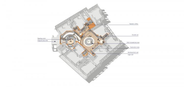 BIM建筑|冠萃国际幼儿园,开放式儿童探索教学空间 / VMDPE圆道设计 建筑鉴赏 第6张-BIM建筑网 BIM建筑|冠萃国际幼儿园,开放式儿童探索教学空间 / VMDPE圆道设计 建筑鉴赏 第6张