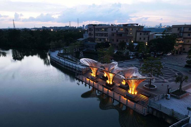BIM建筑|黄龙滨水竹廊 / 竖梁社 + 华南理工大学建筑学院 建筑鉴赏 第14张-BIM建筑网 BIM建筑|黄龙滨水竹廊 / 竖梁社 + 华南理工大学建筑学院 建筑鉴赏 第14张