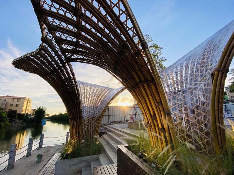 BIM建筑|黄龙滨水竹廊 / 竖梁社 + 华南理工大学建筑学院 建筑鉴赏 第13张-BIM建筑网 BIM建筑|黄龙滨水竹廊 / 竖梁社 + 华南理工大学建筑学院 建筑鉴赏 第13张