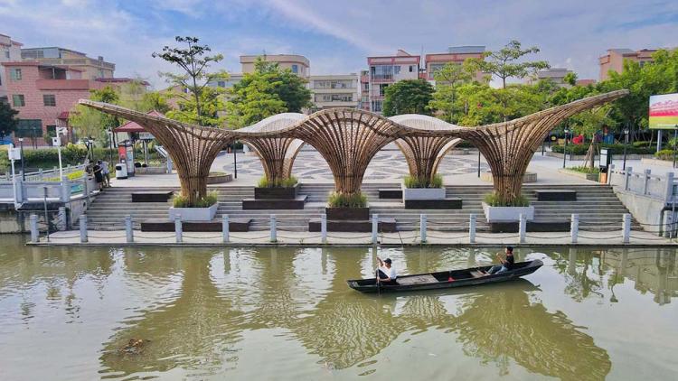 BIM建筑|黄龙滨水竹廊 / 竖梁社 + 华南理工大学建筑学院 建筑鉴赏 第5张-BIM建筑网 BIM建筑|黄龙滨水竹廊 / 竖梁社 + 华南理工大学建筑学院 建筑鉴赏 第5张