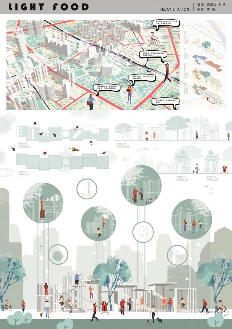 BIM建筑|浙江大学建筑学系三年级作品 ,每张展板都堪比电影海报 建筑鉴赏 第27张-BIM建筑网 BIM建筑|浙江大学建筑学系三年级作品 ,每张展板都堪比电影海报 建筑鉴赏 第27张