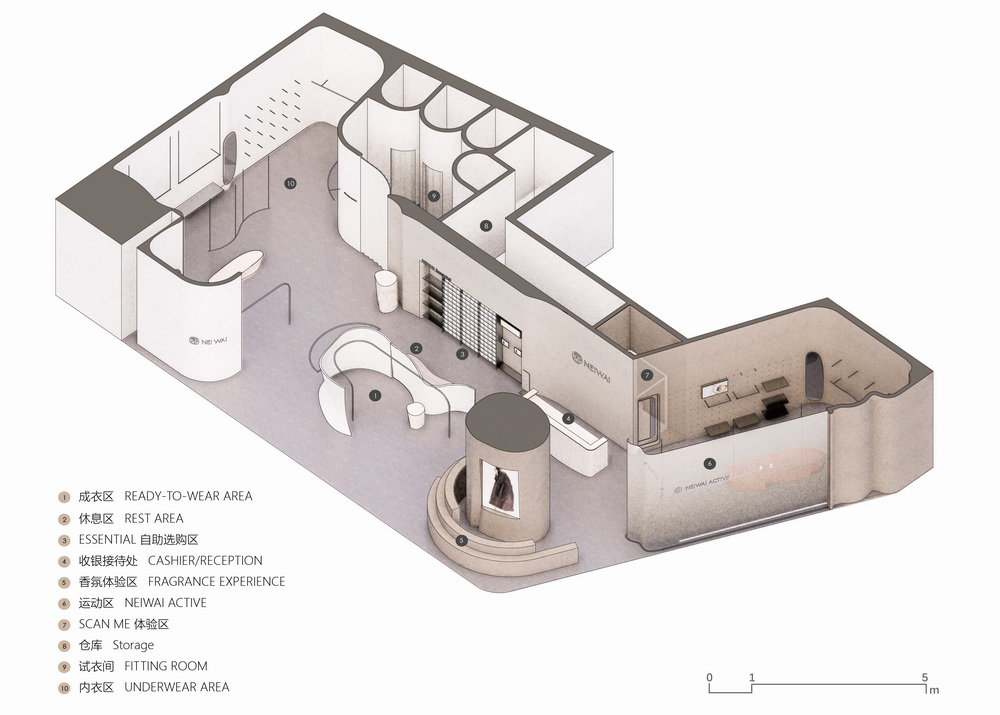 BIM建筑|表达女性之美的室内设计:NEIWAI旗舰店/Studiolite(SLT) BIM建筑|表达女性之美的室内设计:NEIWAI旗舰店/Studiolite(SLT)