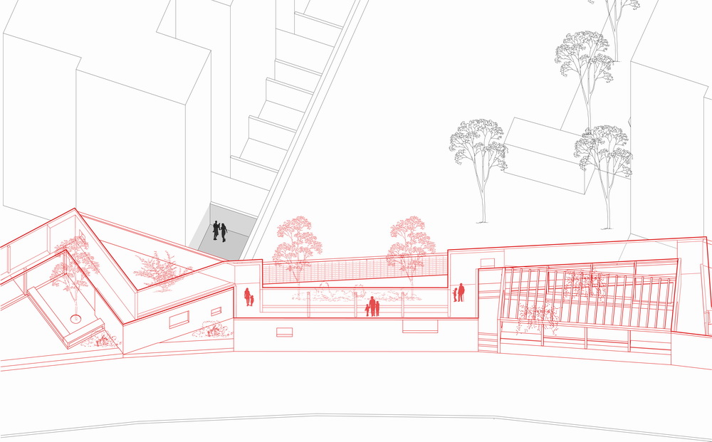 BIM建筑|居民区旁的复廊围墙/梓耘斋建筑 BIM建筑|居民区旁的复廊围墙/梓耘斋建筑