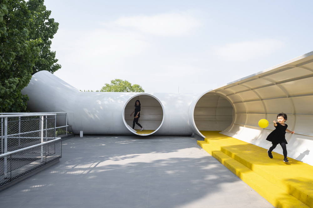 BIM建筑|山丘屋面和管道滑梯:The Playscape儿童成长中心/waa未觉建筑 BIM建筑|山丘屋面和管道滑梯:The Playscape儿童成长中心/waa未觉建筑