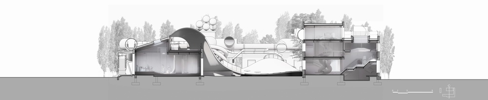 BIM建筑|山丘屋面和管道滑梯:The Playscape儿童成长中心/waa未觉建筑 BIM建筑|山丘屋面和管道滑梯:The Playscape儿童成长中心/waa未觉建筑