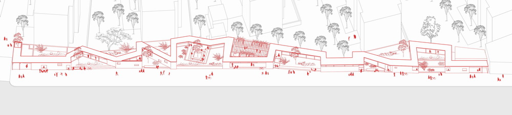 BIM建筑|居民区旁的复廊围墙/梓耘斋建筑 BIM建筑|居民区旁的复廊围墙/梓耘斋建筑