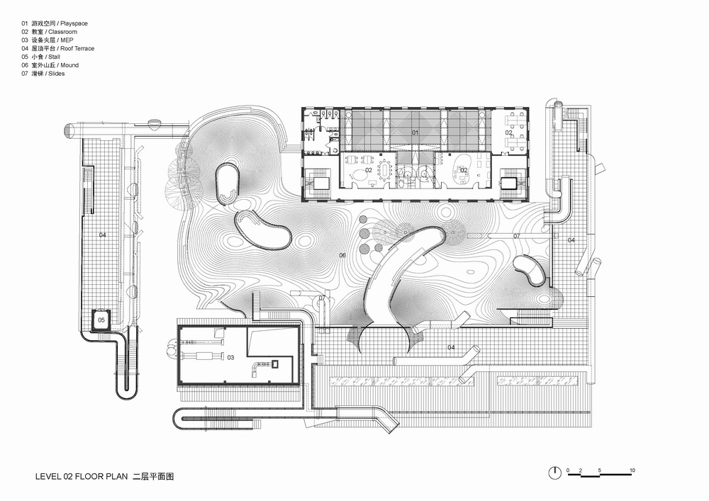 BIM建筑|山丘屋面和管道滑梯:The Playscape儿童成长中心/waa未觉建筑 BIM建筑|山丘屋面和管道滑梯:The Playscape儿童成长中心/waa未觉建筑