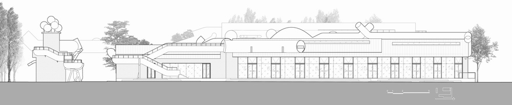 BIM建筑|山丘屋面和管道滑梯:The Playscape儿童成长中心/waa未觉建筑 BIM建筑|山丘屋面和管道滑梯:The Playscape儿童成长中心/waa未觉建筑