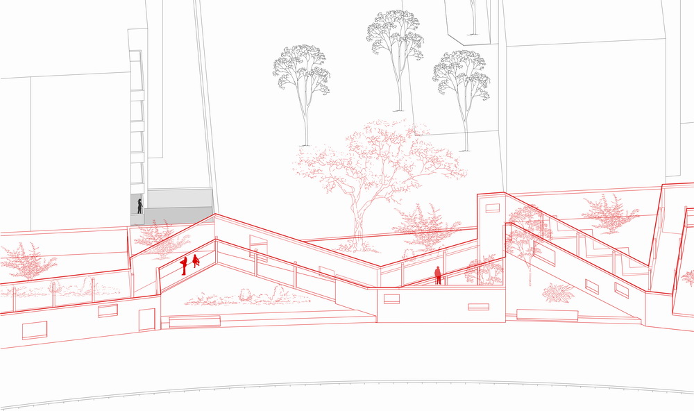 BIM建筑|居民区旁的复廊围墙/梓耘斋建筑 BIM建筑|居民区旁的复廊围墙/梓耘斋建筑