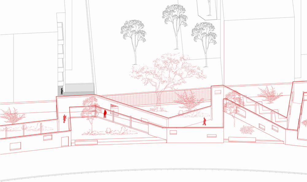 BIM建筑|居民区旁的复廊围墙/梓耘斋建筑 BIM建筑|居民区旁的复廊围墙/梓耘斋建筑